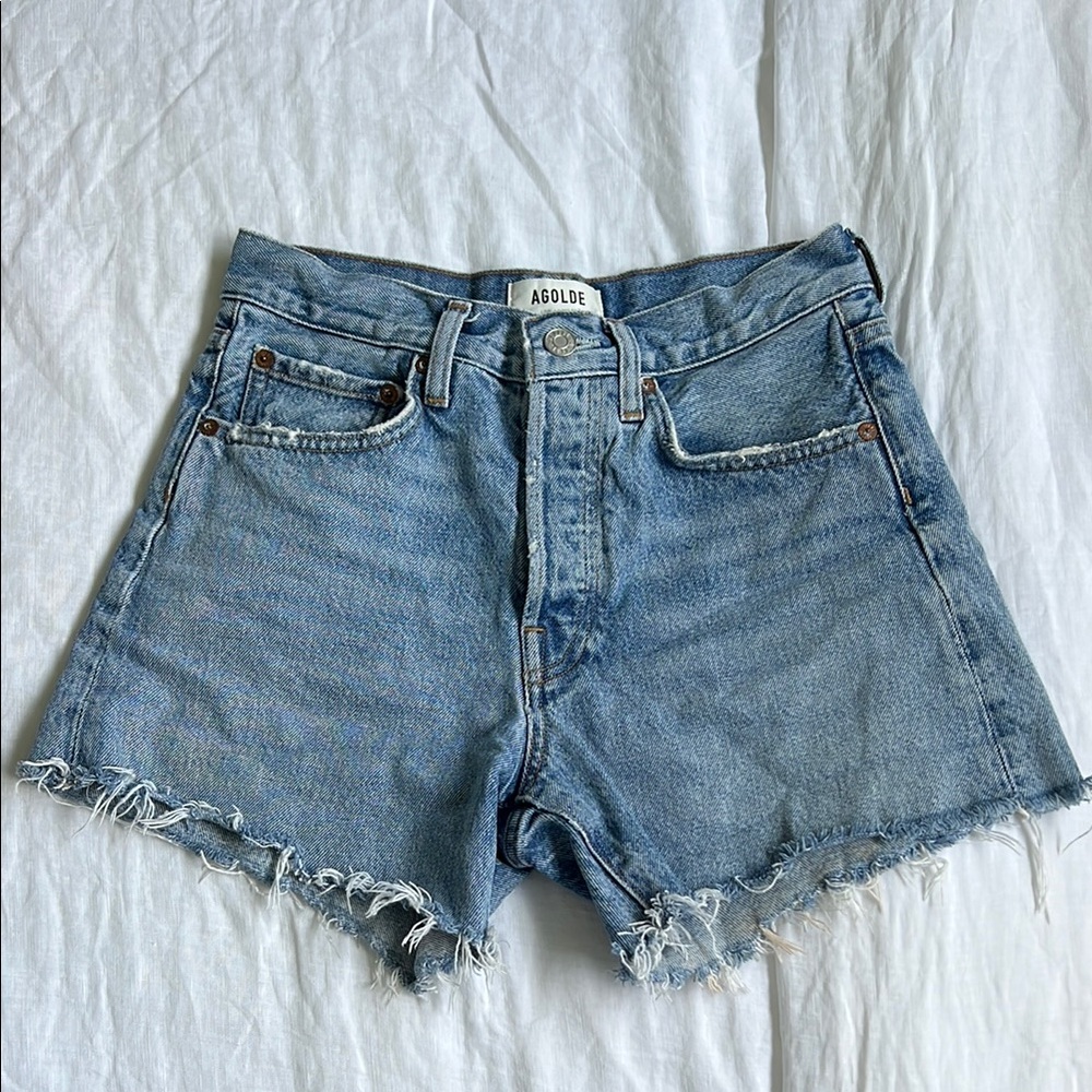 Agolde Parker Long Jean Shorts